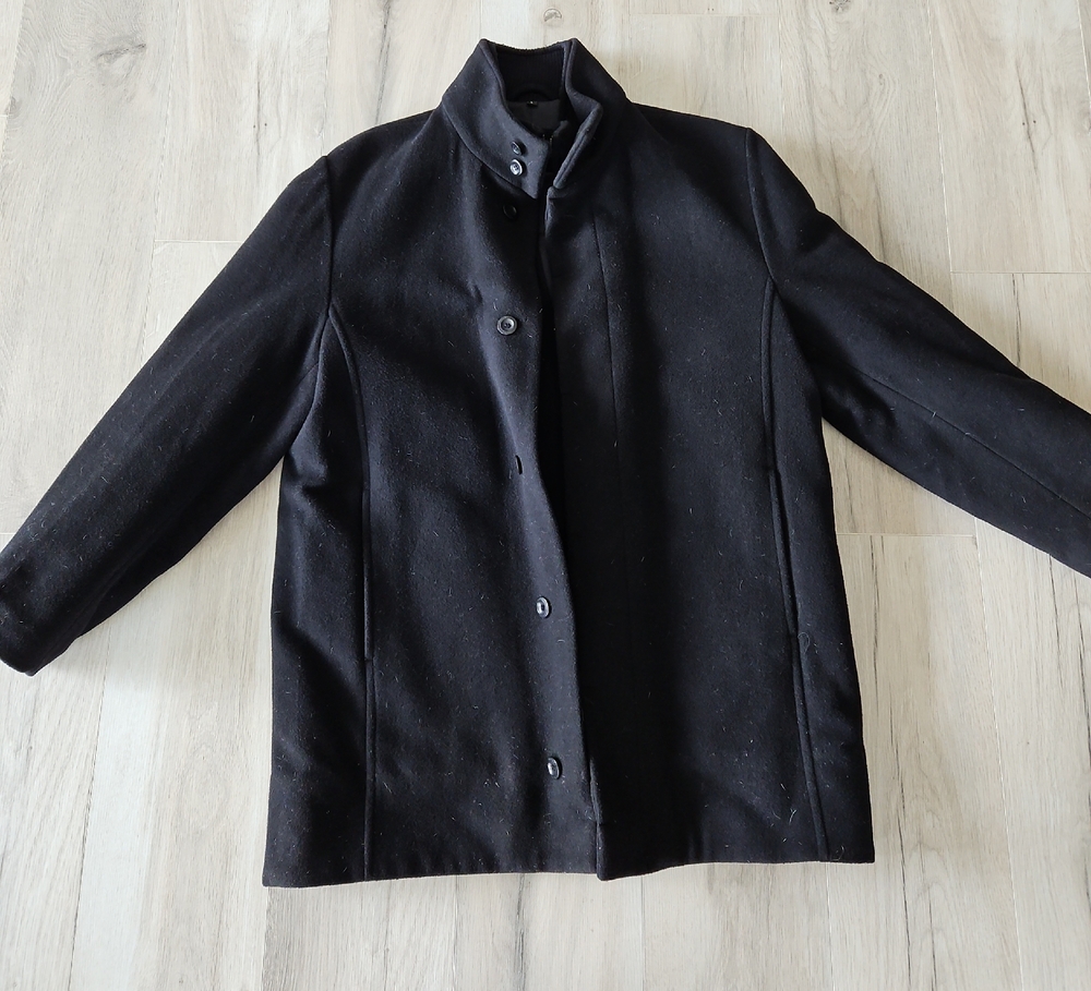Classic Black Wool Coat